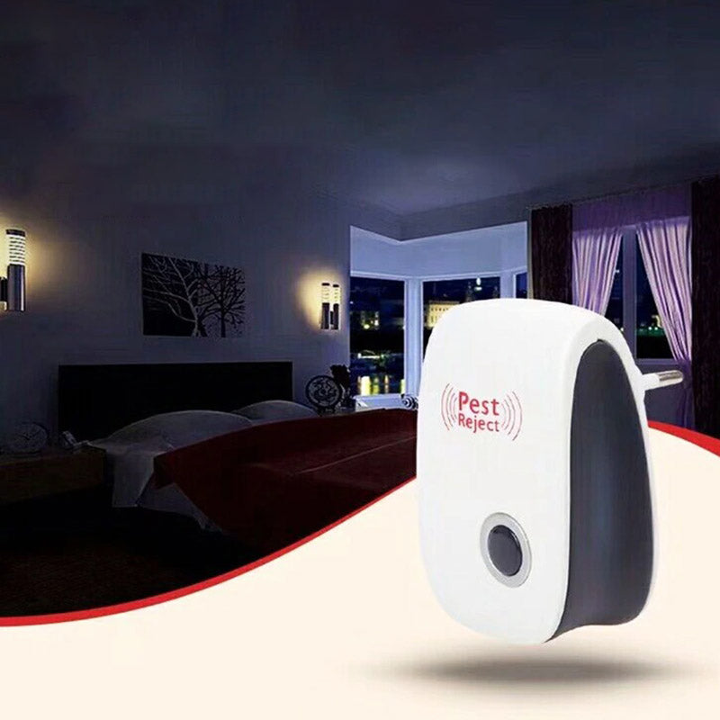 Ultrasonic Pest Repeller Plug-In 2-Pack for Mice Rats Roaches Spiders Bugs Indoor Home Rooms Kitchen Bedroom