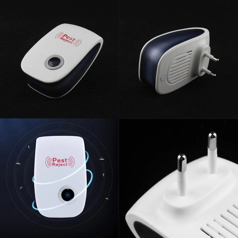 Ultrasonic Pest Repeller Plug-In 2-Pack for Mice Rats Roaches Spiders Bugs Indoor Home Rooms Kitchen Bedroom