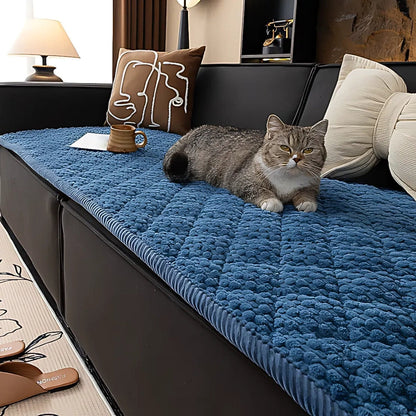 Quilted Furniture Protector for Couch with Non-Slip Backing | Machine Washable Pet-Friendly Slipcover for Sofa, Loveseat & Chair