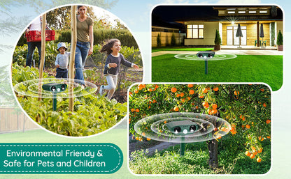 EcoGuard | Ultrasonic Cat, Squirrel & Rat Deterrent with Motion Sensor | Safe Solar-Powered Solution for Gardens and Yards