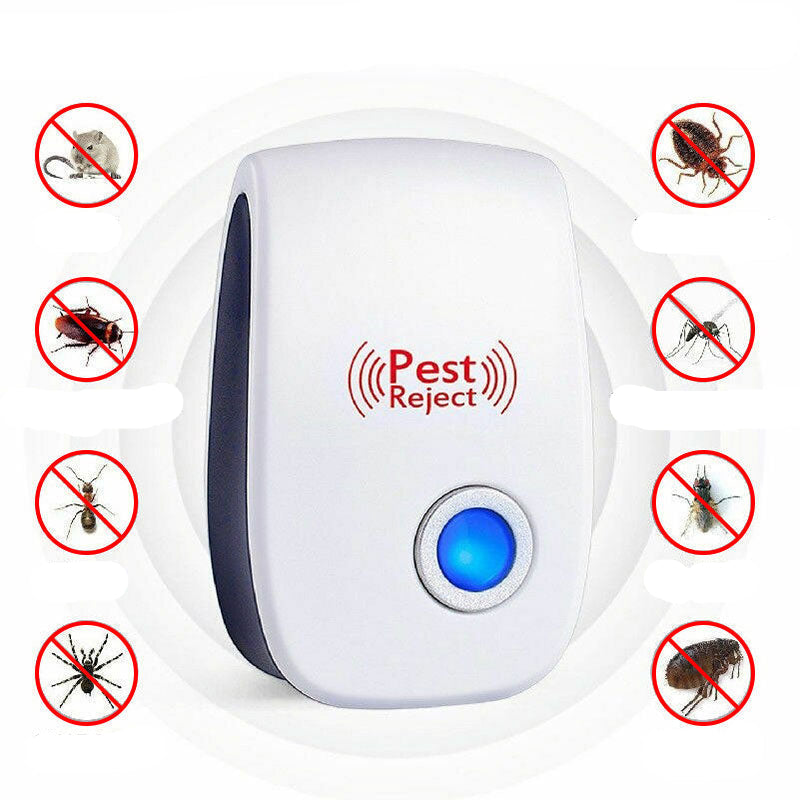 Electronic Rodent Repeller Ultrasonic Pest Control Plugin for Mice Rats Insects Safe Chemical-Free Indoor Coverage