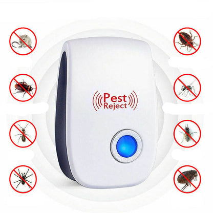 Electronic Rodent Repeller Ultrasonic Pest Control Plugin for Mice Rats Insects Safe Chemical-Free Indoor Coverage