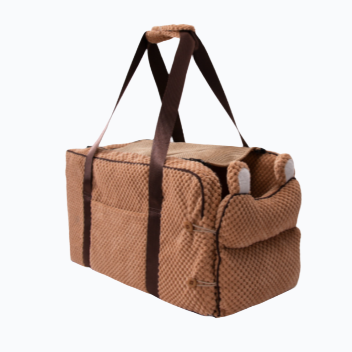 PetVoyage | Stylish Pet Carrier with Safety Harness | Comfortable Travel Bag for Stress-Free Rides