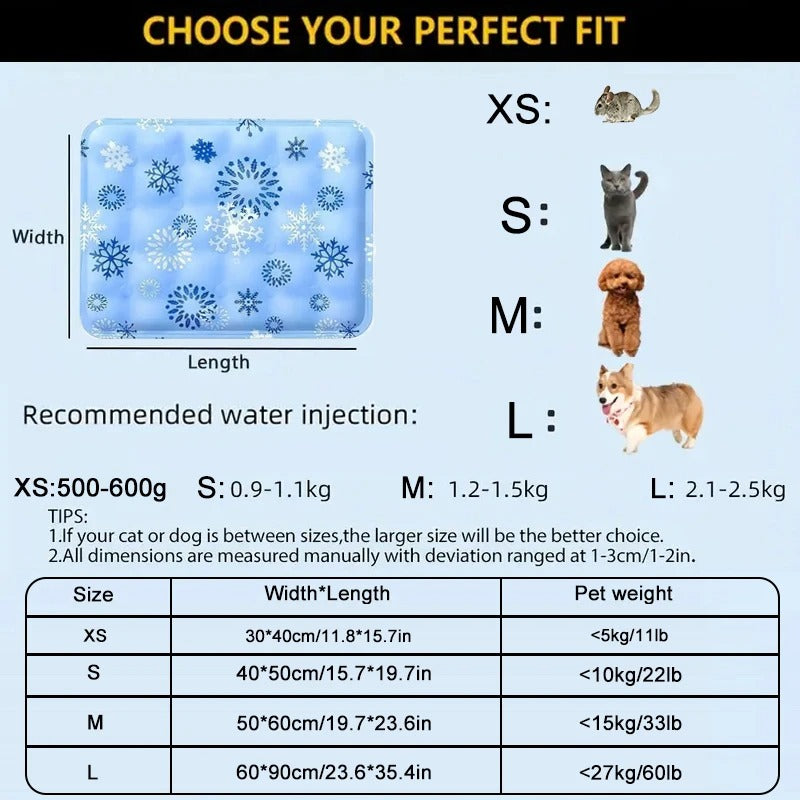 Pet Comfort | Dog Cooling Mat with Self-Cooling Gel Technology | Portable Solution for Summer Relief