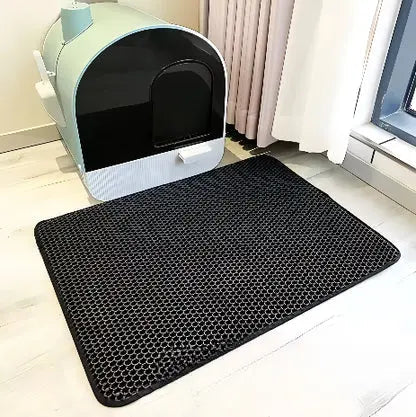 Pet Haven | Cat Litter Mat with Dual-Layer Design & Waterproof Surface | Non-Slip for Effortless Cleanup