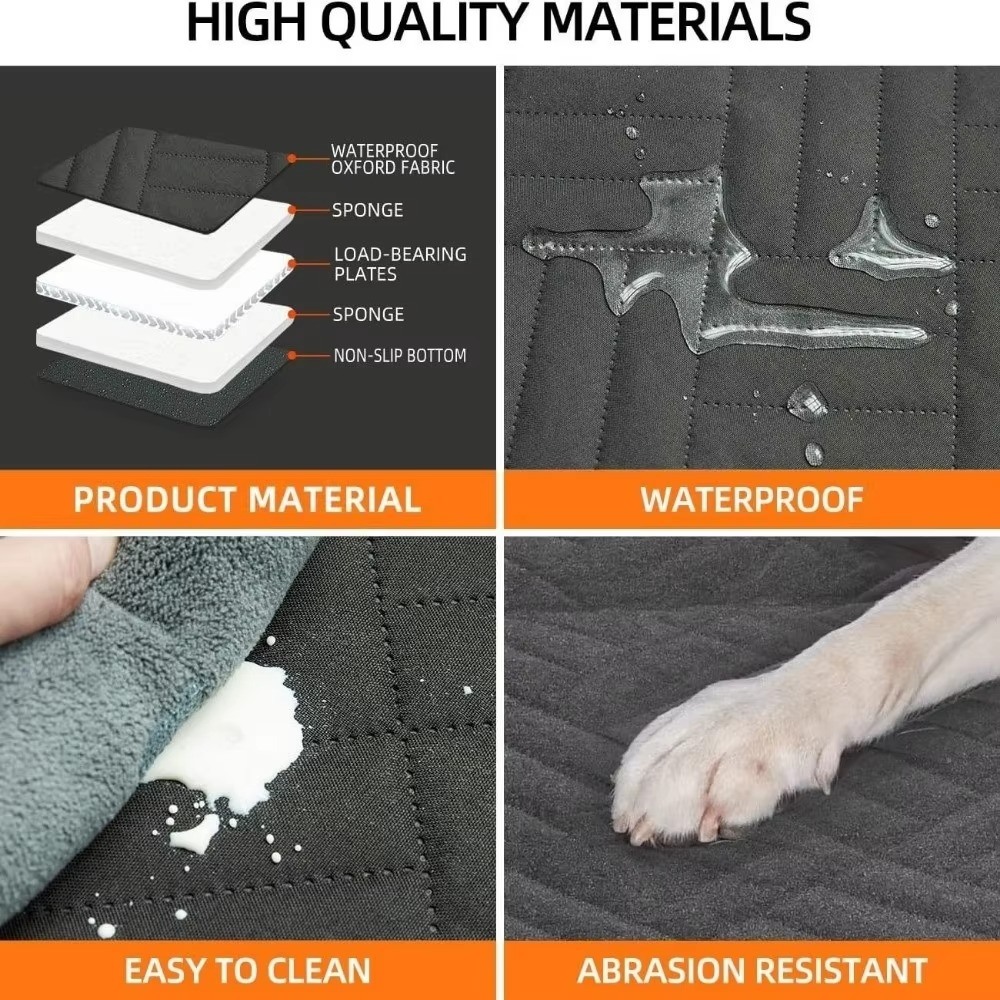 Pet Travel Solutions | Waterproof Car Seat Cover with Backseat Extender | Durable Protection for Comfortable Rides