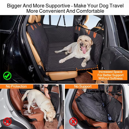 Pet Travel Solutions | Waterproof Car Seat Cover with Backseat Extender | Durable Protection for Comfortable Rides