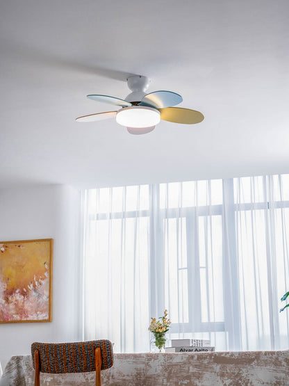 Indoor Ceiling Fan with LED Light 35 in Wood Blade Curved Design 6-Speed Remote Control DC Motor for Living Room Bedroom Dining Room Grey Gr