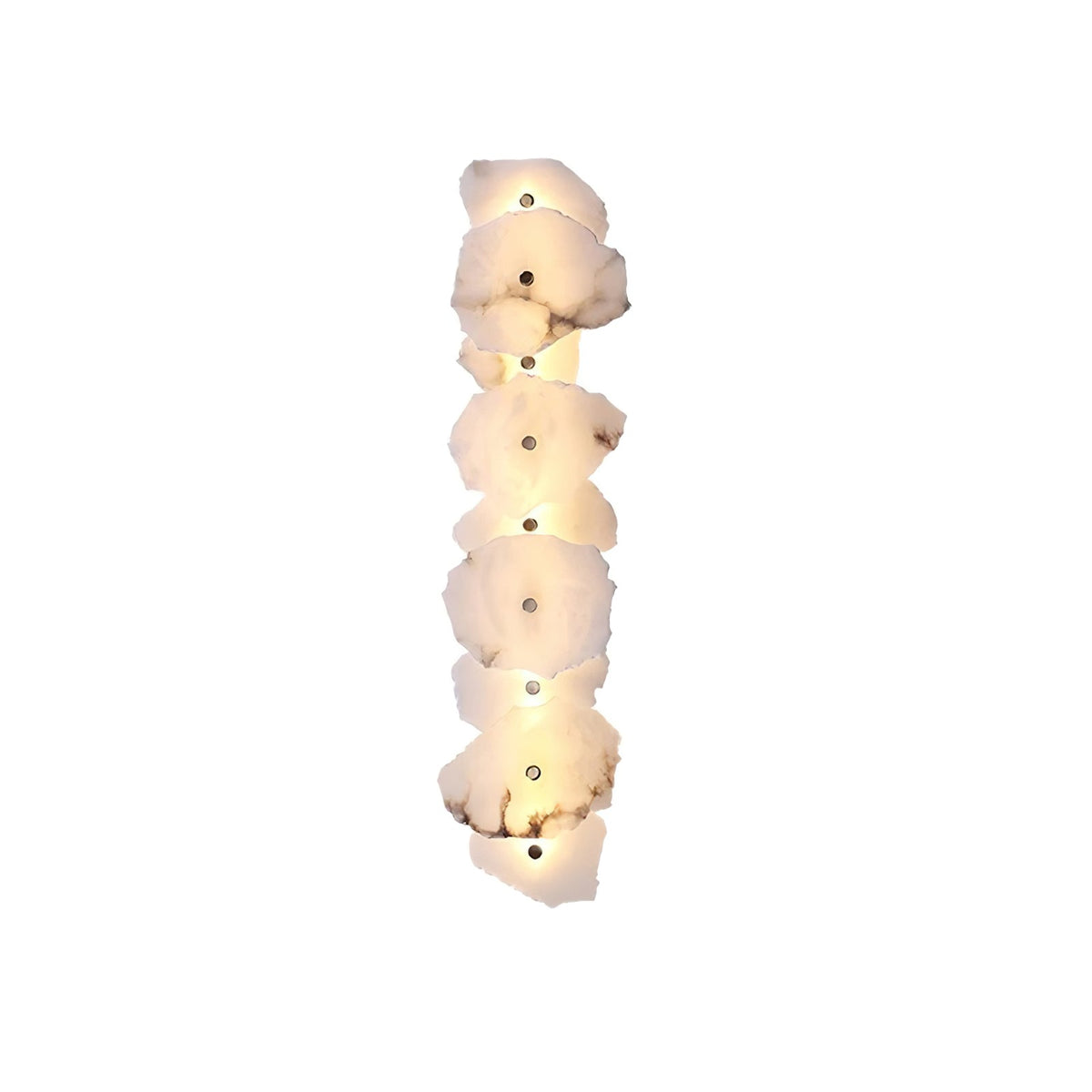 Modern LED Fixture Alabaster & Metal 5.5 Inch White for Hallways Bedrooms Living Rooms Hardwired Multi-Head Options Indoor Ambient Lighting