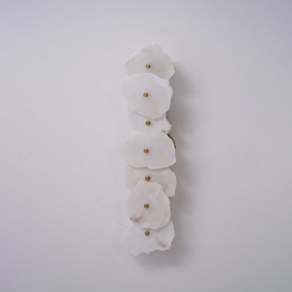 Modern LED Fixture Alabaster & Metal 5.5 Inch White for Hallways Bedrooms Living Rooms Hardwired Multi-Head Options Indoor Ambient Lighting