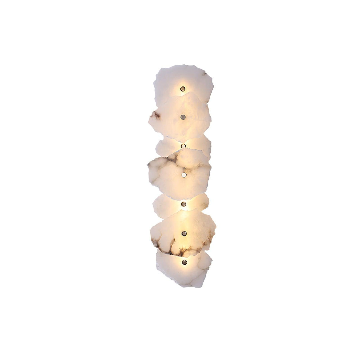 Modern LED Fixture Alabaster & Metal 5.5 Inch White for Hallways Bedrooms Living Rooms Hardwired Multi-Head Options Indoor Ambient Lighting