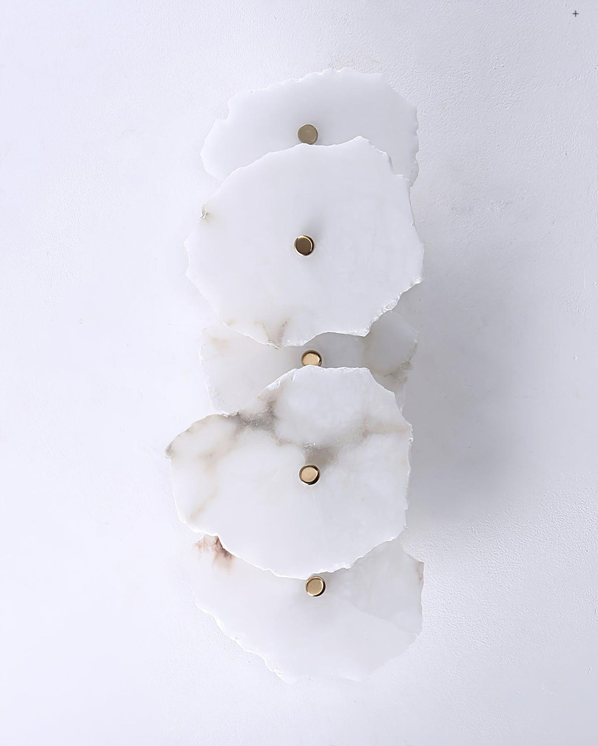 Modern LED Fixture Alabaster & Metal 5.5 Inch White for Hallways Bedrooms Living Rooms Hardwired Multi-Head Options Indoor Ambient Lighting