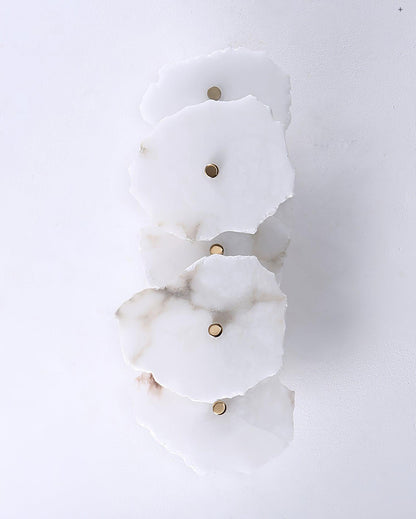 Modern LED Fixture Alabaster & Metal 5.5 Inch White for Hallways Bedrooms Living Rooms Hardwired Multi-Head Options Indoor Ambient Lighting