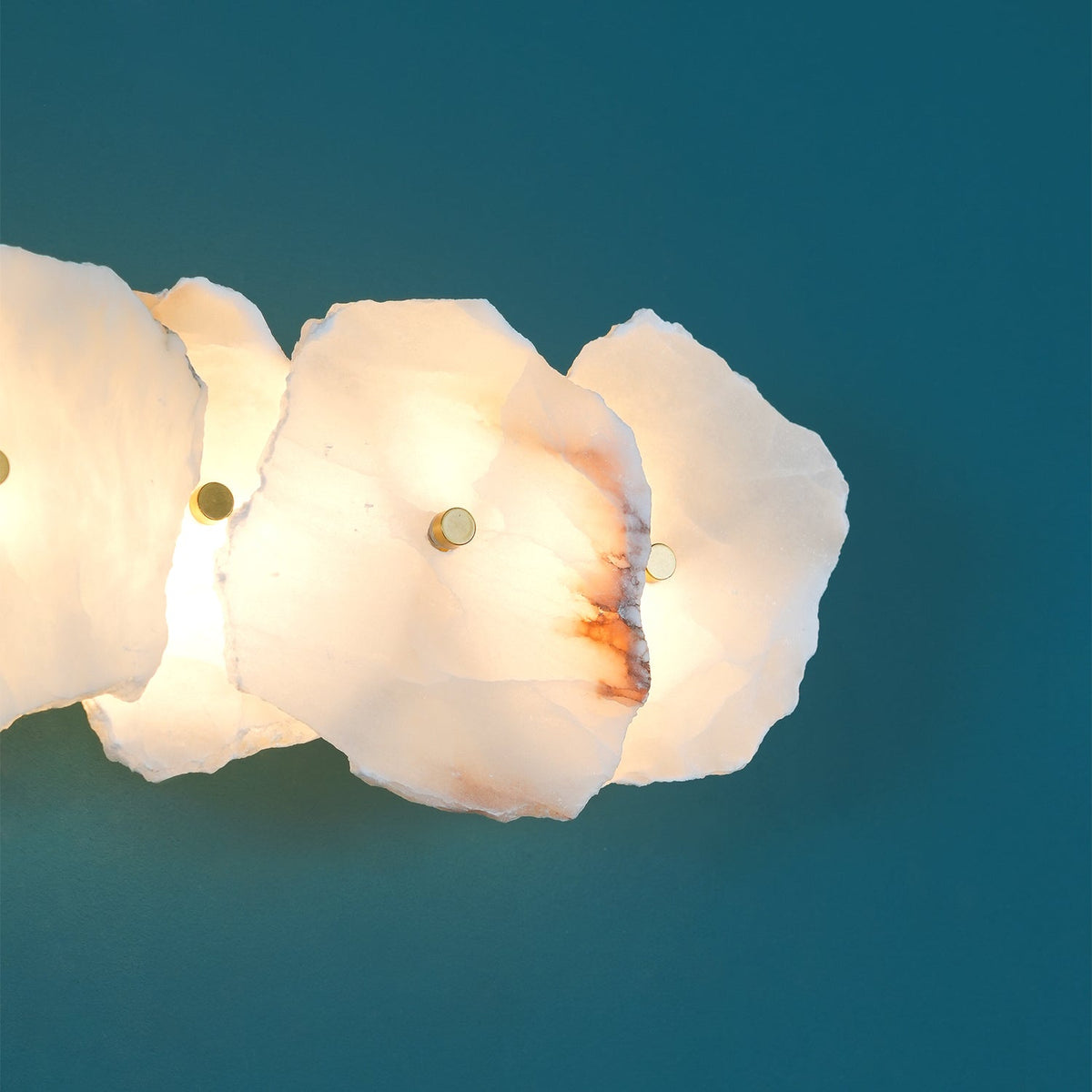 Modern LED Fixture Alabaster & Metal 5.5 Inch White for Hallways Bedrooms Living Rooms Hardwired Multi-Head Options Indoor Ambient Lighting