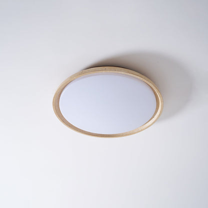Stone Flush Mount Light Fixture 12 Inch Natural Travertine LED Overhead for Bedroom Hallway Bathroom Minimalist Round Warm Glow Wall or Ceil