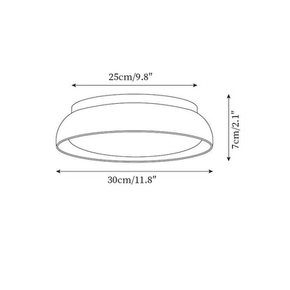 Stone Flush Mount Light Fixture 12 Inch Natural Travertine LED Overhead for Bedroom Hallway Bathroom Minimalist Round Warm Glow Wall or Ceil