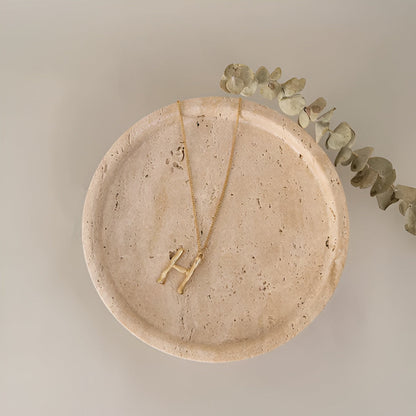Pietra Decorative Tray for Coffee Table - Natural Travertine, Elegant Design