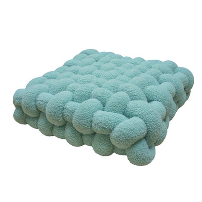 Pinnacle Knot Cushion - Soft Lamb Velvet, Cozy Design