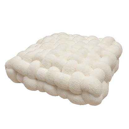 Pinnacle Knot Cushion - Soft Lamb Velvet, Cozy Design