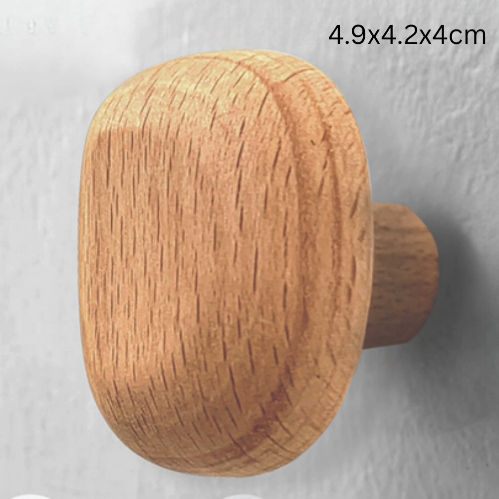 Pinnacle Modern Coat Hooks - Wall Mounted Solid Wood, Minimalist Design