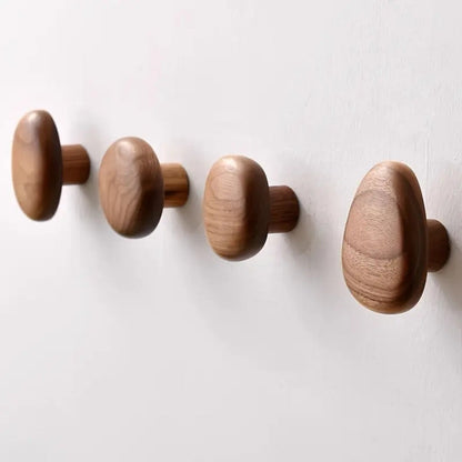 Pinnacle Modern Coat Hooks - Wall Mounted Solid Wood, Minimalist Design