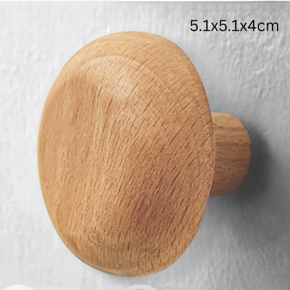 Pinnacle Modern Coat Hooks - Wall Mounted Solid Wood, Minimalist Design