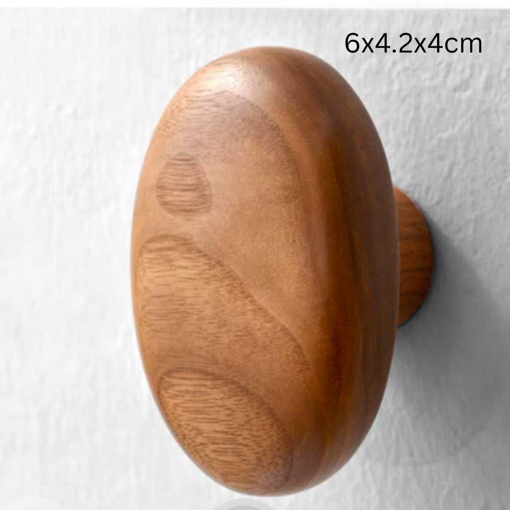 Pinnacle Modern Coat Hooks - Wall Mounted Solid Wood, Minimalist Design