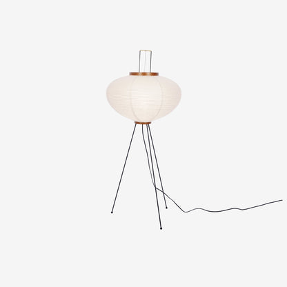 Japanese-Inspired Paper Floor Lamp White Mulberry Shade Tall Standing Light for Living Room Bedroom Reading Nook Sculptural Accent