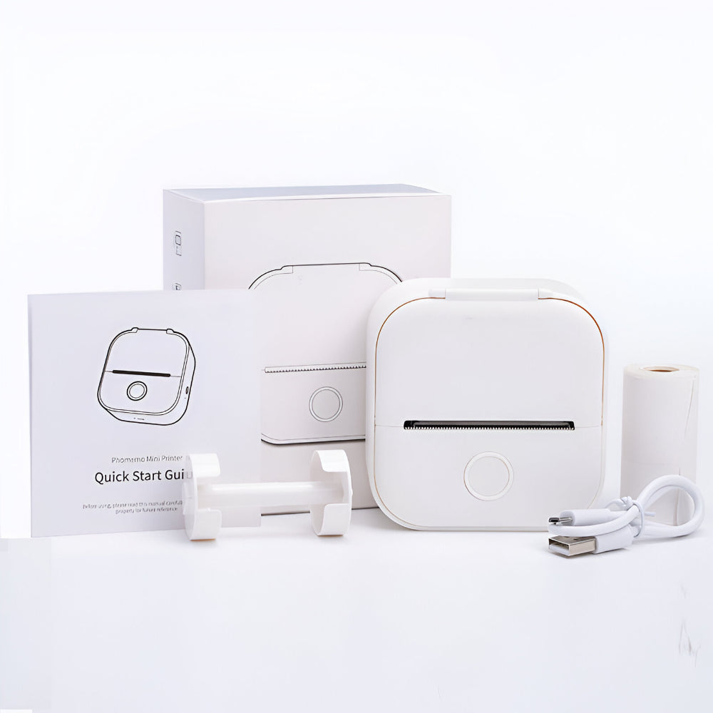 Pocket Photo Printer | Portable Wireless Printer with Bluetooth Connectivity | Compact Design for Inkless Printing On-the-Go