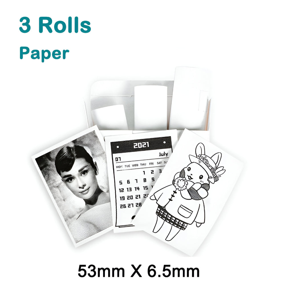 Pocket Photo Printer | Portable Wireless Printer with Bluetooth Connectivity | Compact Design for Inkless Printing On-the-Go