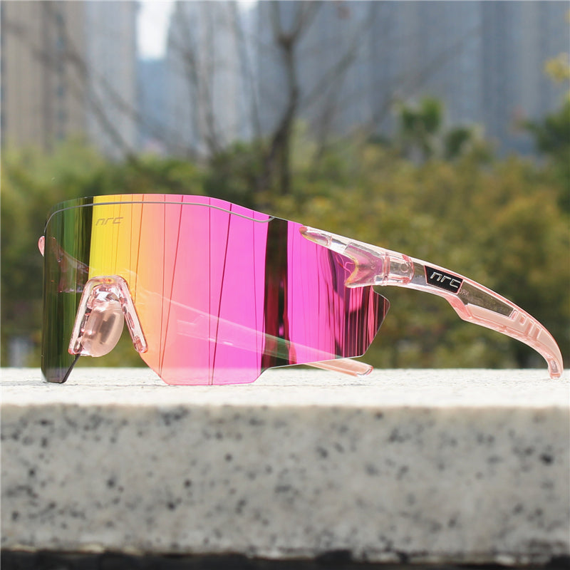 Polarized Sunglasses UV400, Sports Sunglasses for Running and Cycling, Unisex Wraparound Sunglasses for Hiking