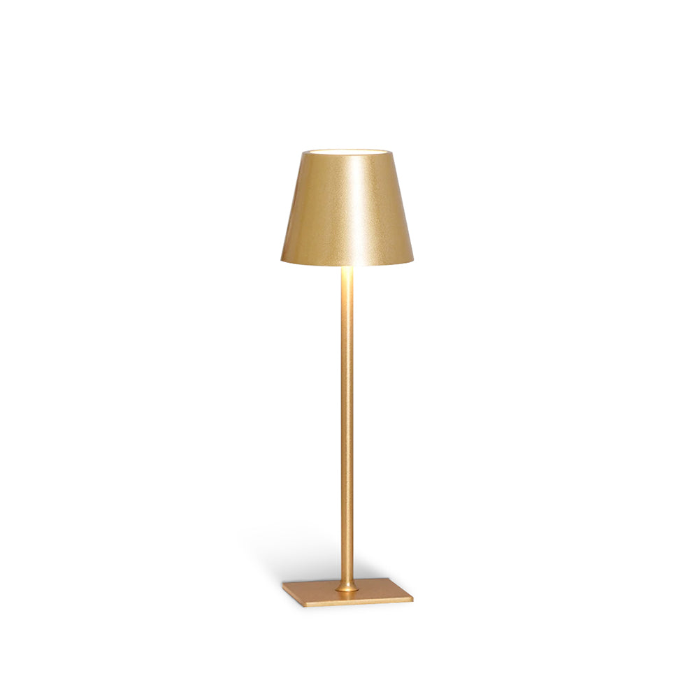 Rechargeable LED Desk Lamp with Touch Dimmer – Cordless Metal Accent Light for Bedroom, Patio, Office – 15 Inch Portable USB Lamp for Indoor