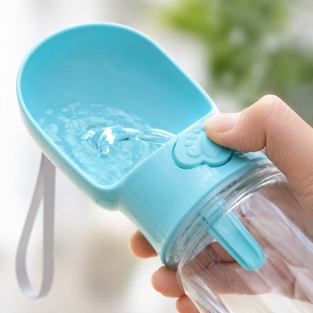 Ortekor Portable 2-in-1 Pet Water & Food Bottle – Keep Dogs Hydrated & Fed on Walks, Hiking, or Travel