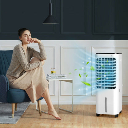 Portable Air Coolers 4 in 1 Evaporative Cooler with 12 L Water Tank, Cooling Fan Humidifier with Remote, Room Cooler