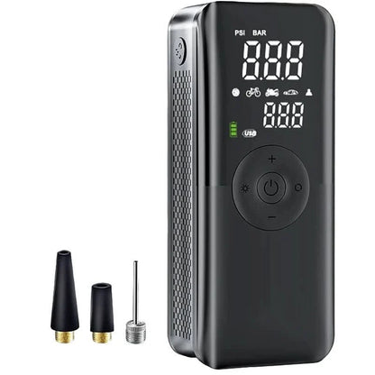 Portable Air Pump | Rechargeable Tire Inflator with 150 PSI | Compact Design for Quick Inflation