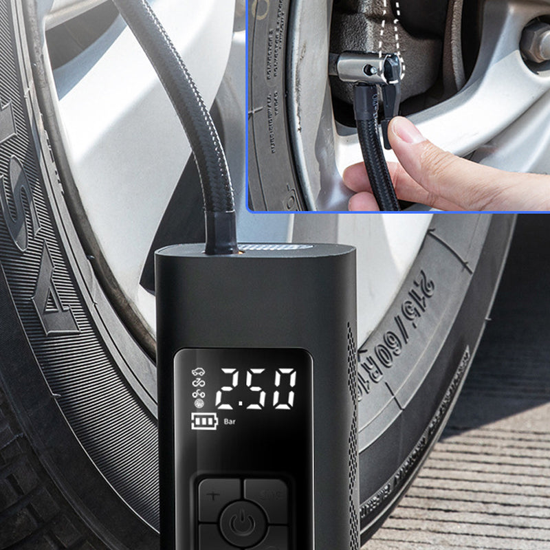 Ortekor Portable Air Pump | Wireless Tire Inflator with Digital Display | Compact Design for Easy Transport