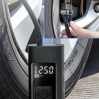 Ortekor Portable Air Pump | Wireless Tire Inflator with Digital Display | Compact Design for Easy Transport