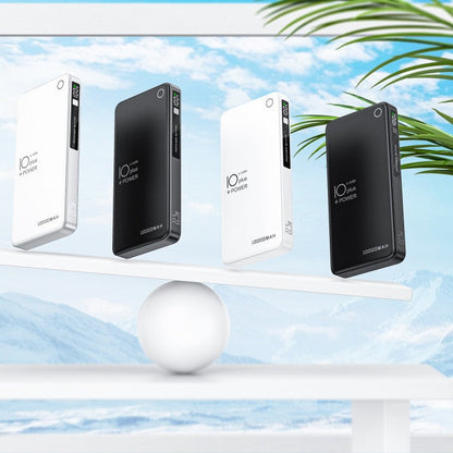 Portable Charger | 10000 mAh Power Bank with Fast Charging & LCD Display | Dual USB Ports for On-the-Go Charging