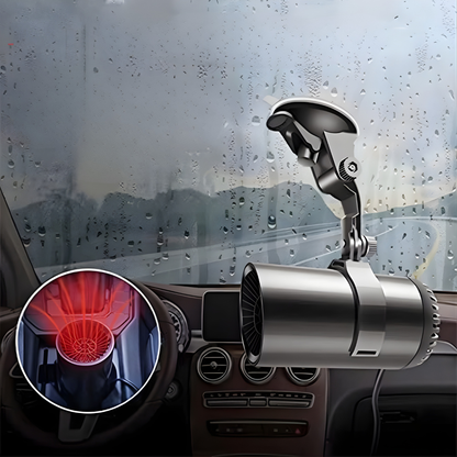 Ortekor Portable Electric Space Heater | 12V Car Defroster with Dual Functionality | Compact Design for Year-Round Comfort