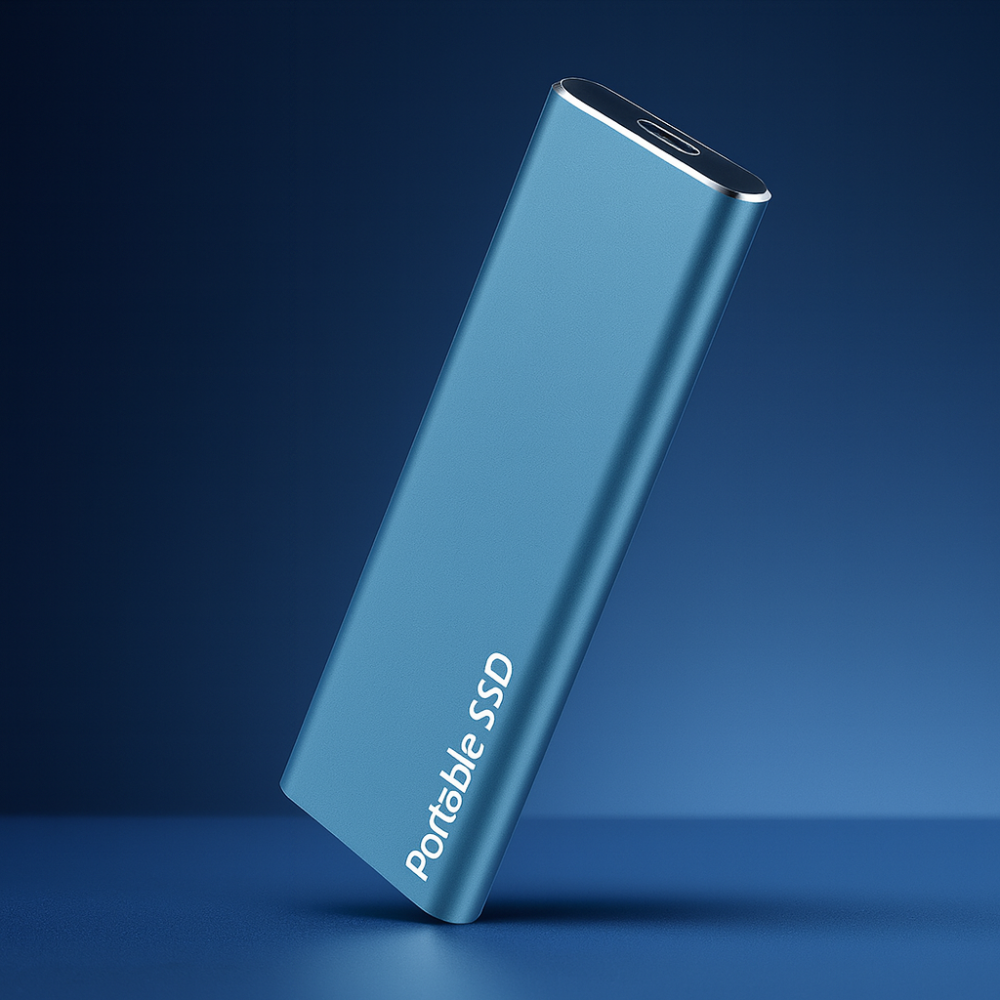 Portable Solid State Drive | High-Speed External Storage with Aluminum Housing for Laptops, Tablets & Phones | USB-C & USB 3.0 Compatible