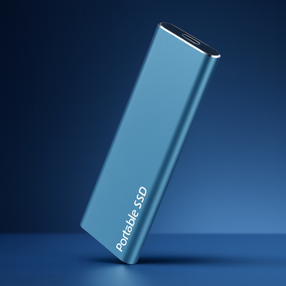 Portable Solid State Drive | High-Speed External Storage with Aluminum Housing for Laptops, Tablets & Phones | USB-C & USB 3.0 Compatible