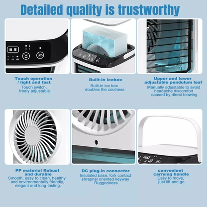 Portable Mini Air Conditioner with Adjustable Fan Speed | Compact Cooling Solution for Personal Spaces