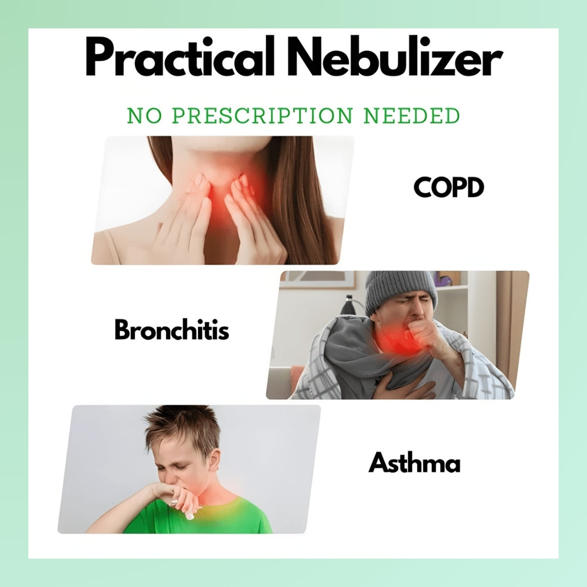 Portable Nebulizer Machine | Adjustable Mist Control for Convenient Treatment