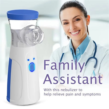 Handheld Nebulizer for Adults and Kids, Portable Nebulizer Machine with Mask, Rechargeable Mesh Nebulizer for Home Use