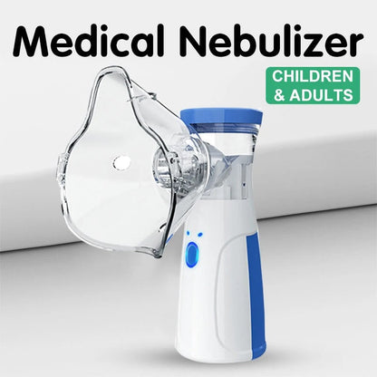 Portable Nebulizer Machine, Rechargeable Mesh Nebulizer with Mask and Mouthpiece, Quiet Nebulizer for Adults and Kids
