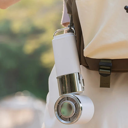 Portable Neck Fan with Power Bank & Adjustable Speed for Ultimate Comfort | Hands-Free Cooling for On-the-Go Relief