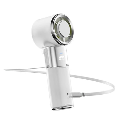 Portable Neck Fan with Power Bank & Adjustable Speed for Ultimate Comfort | Hands-Free Cooling for On-the-Go Relief