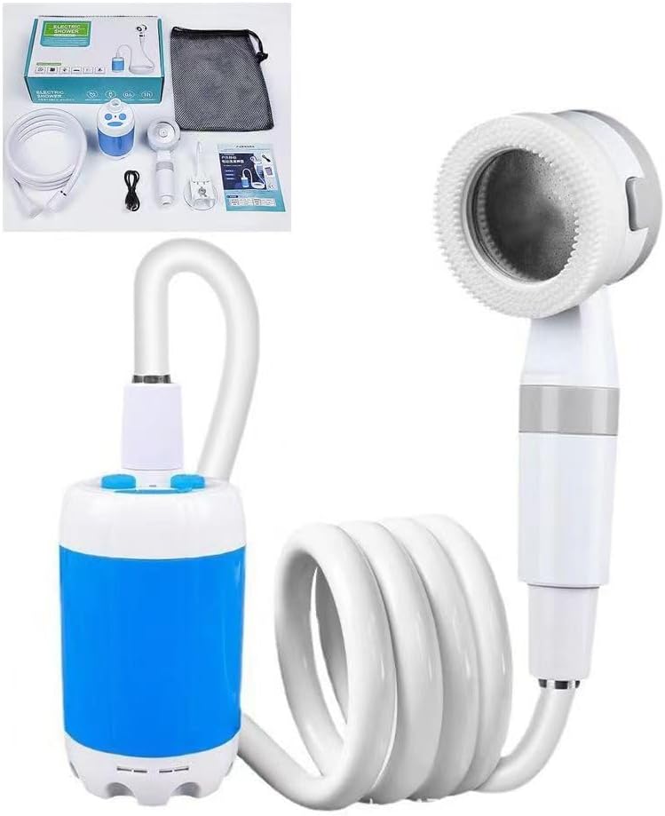Portable Outdoor Shower | Battery-Powered with Adjustable Spray Modes | Ideal for Camping and Beach Activities