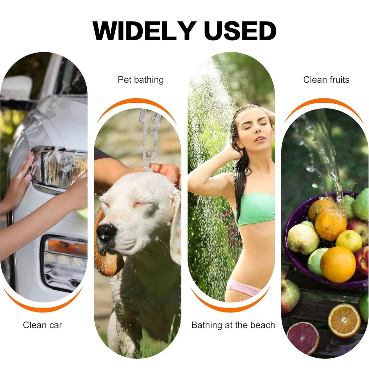 Portable Outdoor Shower | Battery-Powered with Adjustable Spray Modes | Ideal for Camping and Beach Activities