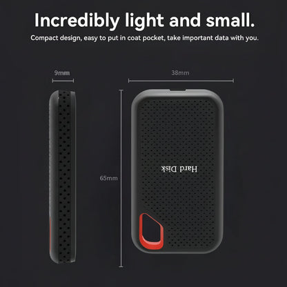 Portable SSD External Hard Drive USB C, External SSD 1TB 2TB 4TB for Laptop Desktop and Gaming Console, Portable Hard Drive
